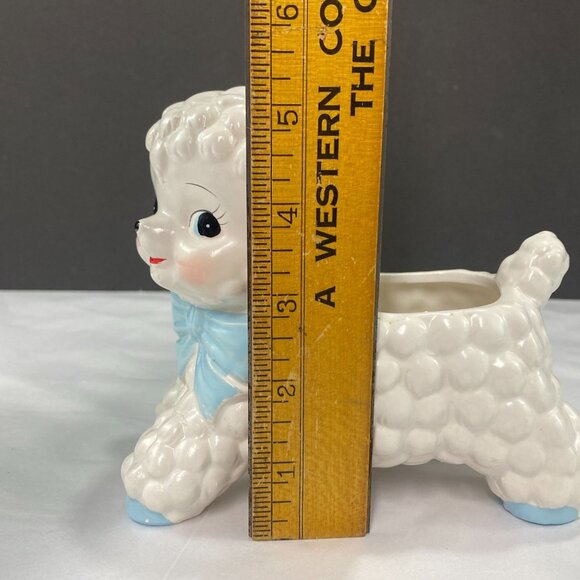 Vintage Ceramic Lamb Planter Gender Neutral Baby Decor - Picture 10 of 10